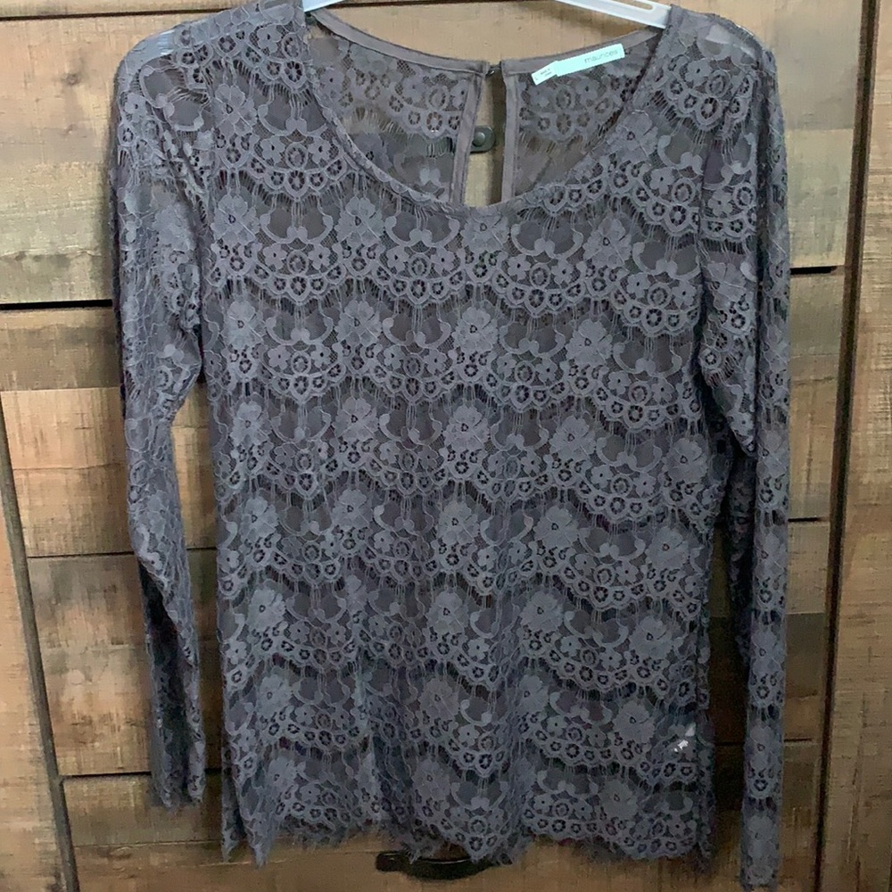 Lacy long sleeve top